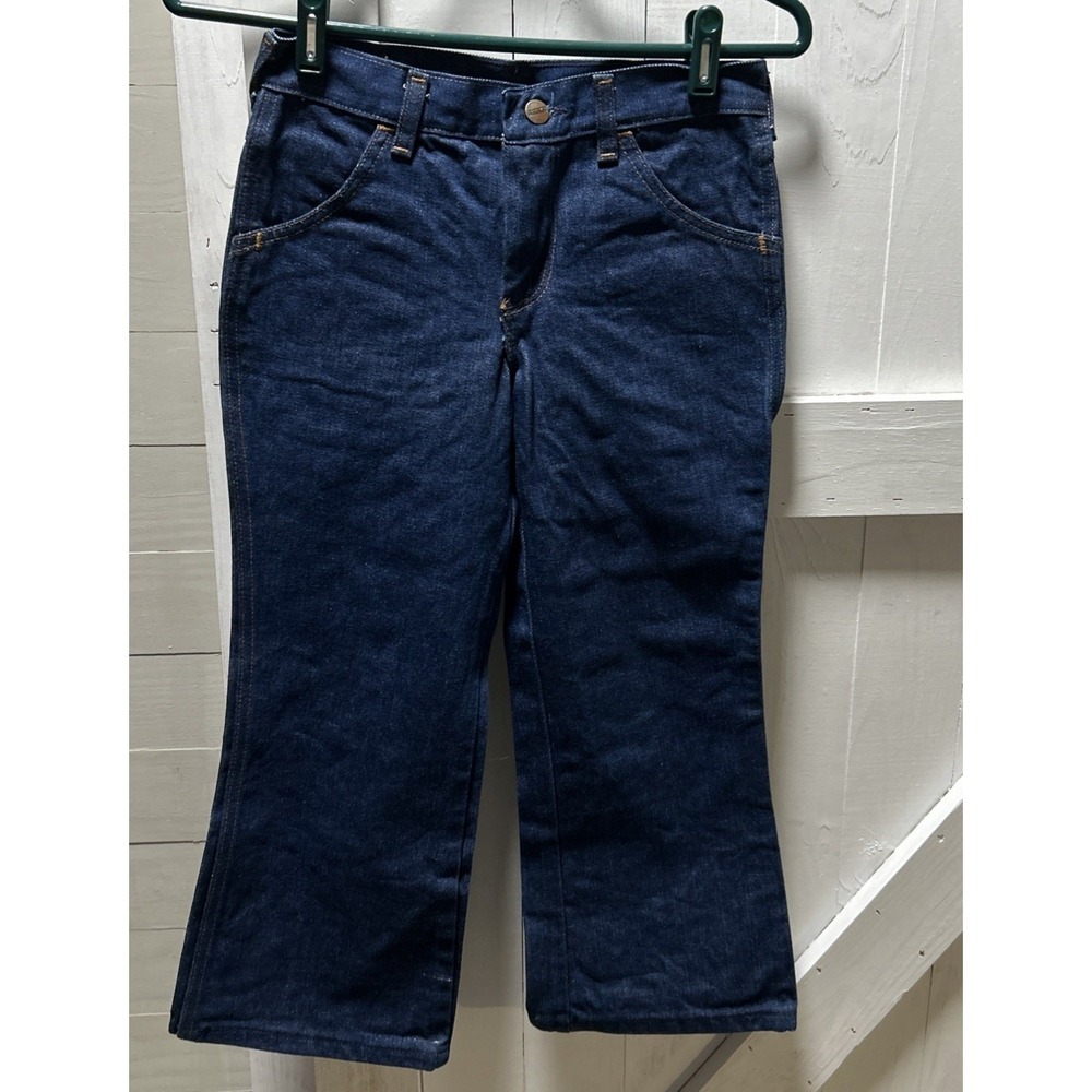 Maverick 80S AUTOMATICS Deadstock Denim Blue Western Jeans  Boys 8 Husky